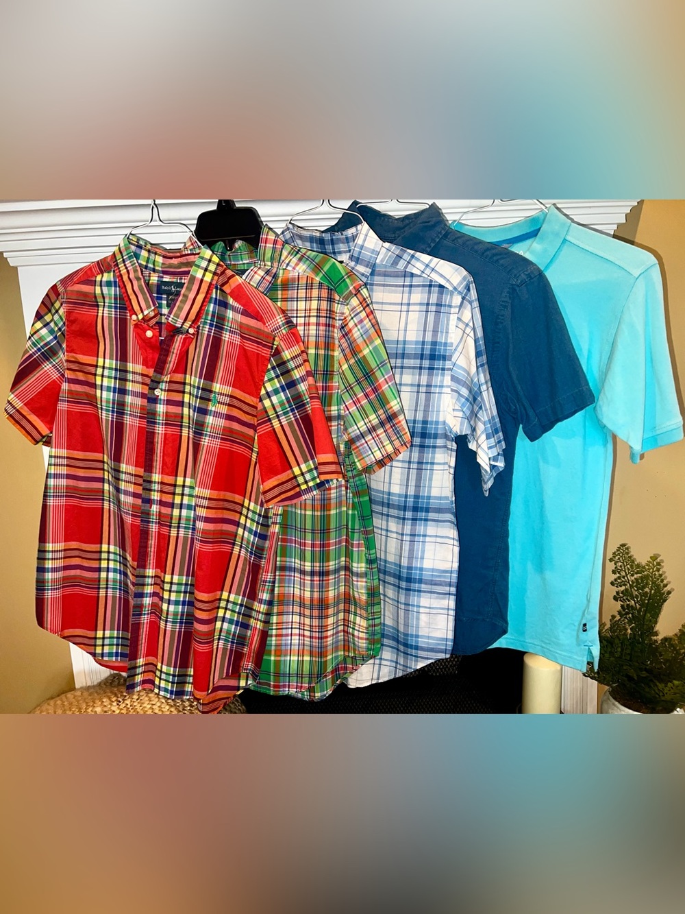 Lot of 5 dress shirts boys size XL Ralph Lauren Button-Up Shirts - Mixed Colors